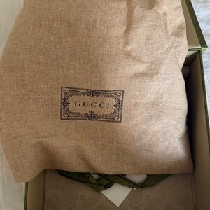 Gucci Black Leather Belt with Gold Double-G Pearl Buckle